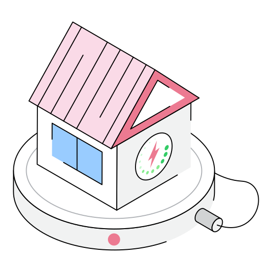 House, Power, Home, Iot, Residence, illustration