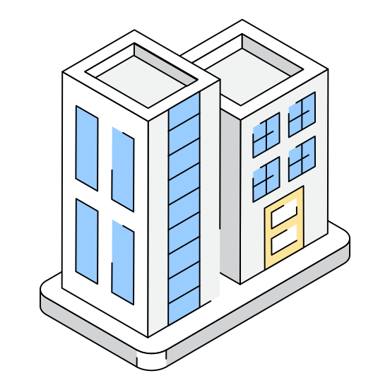 Office, Corporate, Building, Complex, Apartment, illustration