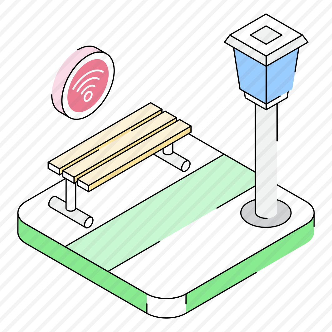 Outdoor, Bench, Park, Sitting, Area, Wifi, preview