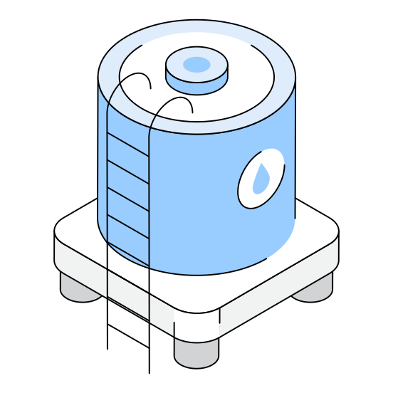 Water, Tank, Reservoir, Container, Silo illustration
