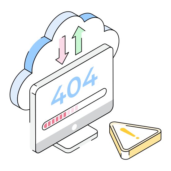 Error, Issue, , Computer, Cloud illustration
