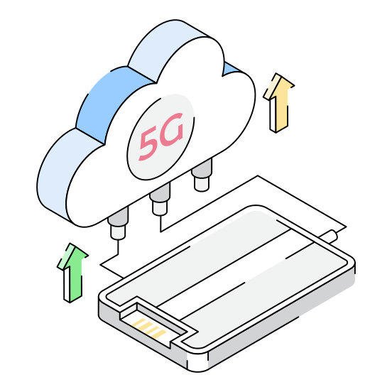 G, Upload, Export, Cloud, Storage illustration