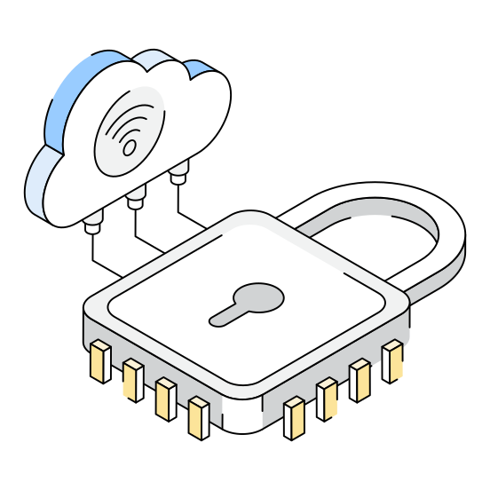 Lock, Safe, Security, Cloud, Storage illustration
