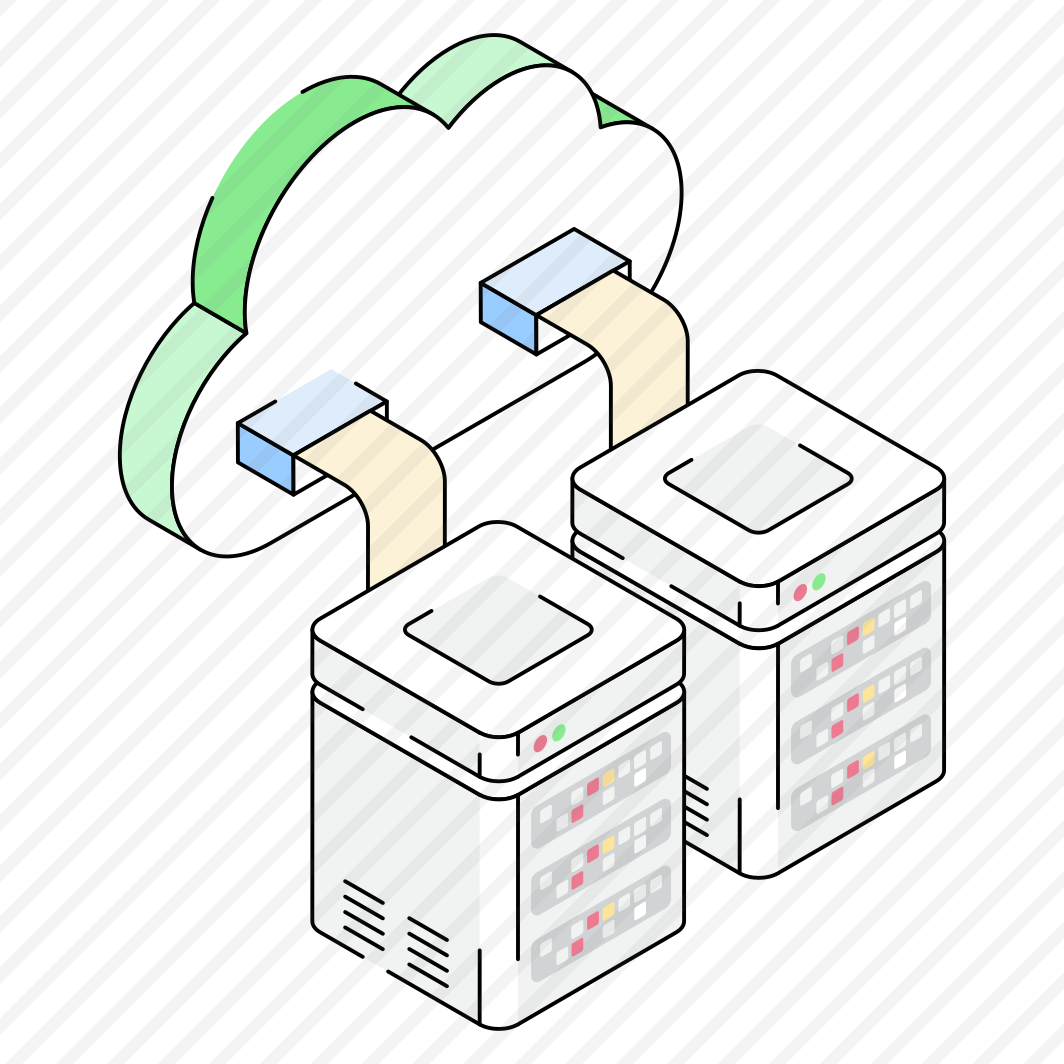 Server, Connection, Cloud, Storage, Hosting preview