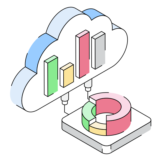 Statistics, Infographics, Analysis, Analytics, Cloud illustration