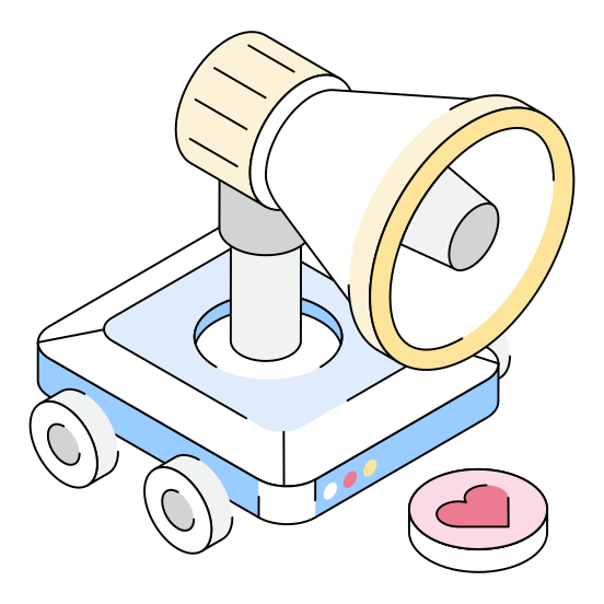Advertising, Megaphone, Marketing, Announcement, Ai illustration