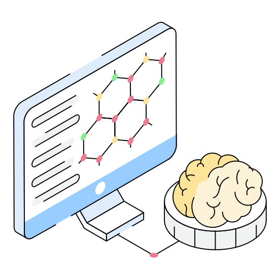 Brain, Thinking, Software, Device, Ai illustration