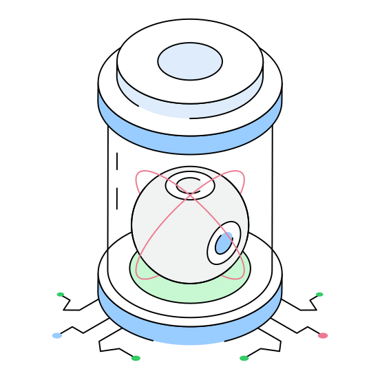 Chamber, Container, Ai, Ml, Technology illustration