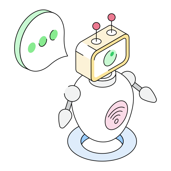 Chat, Communication, Robotics, Robot, Bot illustration