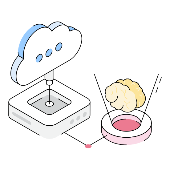 Cloud, Computing, Storage, Ai, Ml illustration