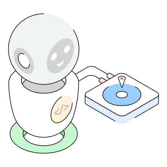 Coding, Robotics, Robot, Bot, Device illustration