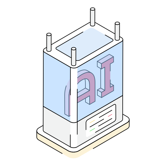 Data, Ai, Ml, Technology, Tech illustration