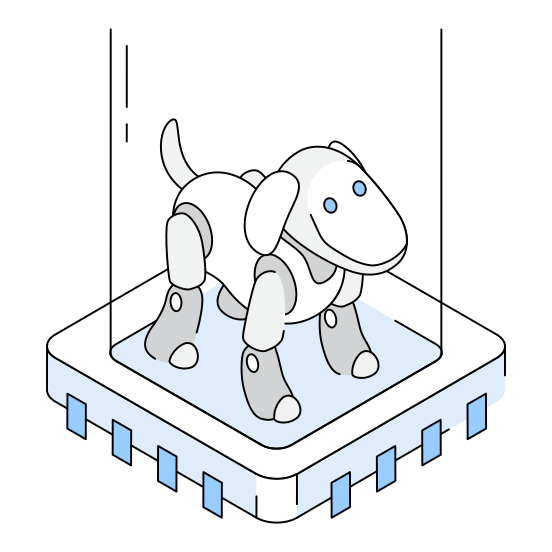 Dog, Pet, Robotics, Robot, Bot illustration