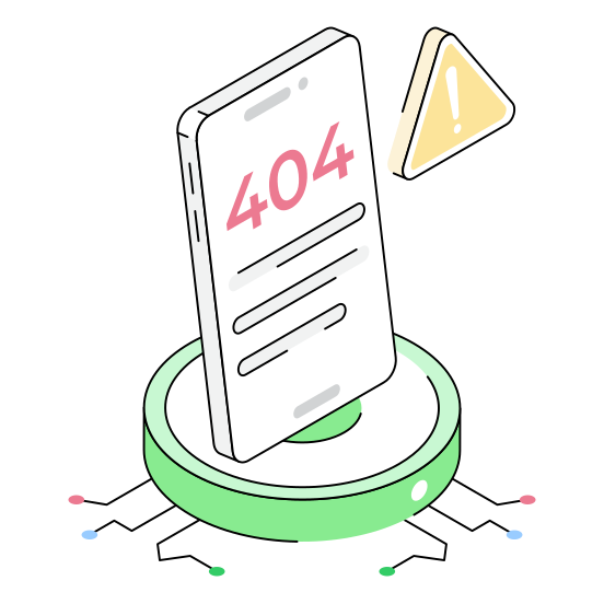 , Error, Issue, Mobile, Device illustration