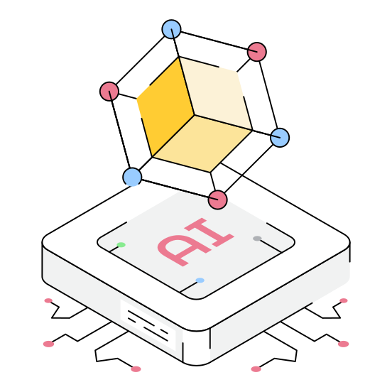 Modelling, Chip, Processor, Ai, Ml illustration