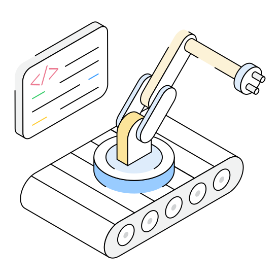 Programming, Robotics, Robot, Bot, Device illustration
