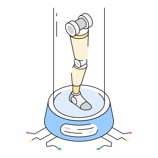 Prosthetic, Leg, Robotics, Robot, Bot illustration