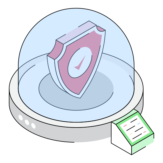Security, Cybersecurity, Protection, Shield, Ai illustration