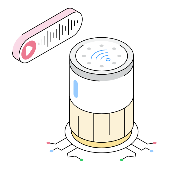 Speaker, Device, Woofer, Sound, Ai illustration