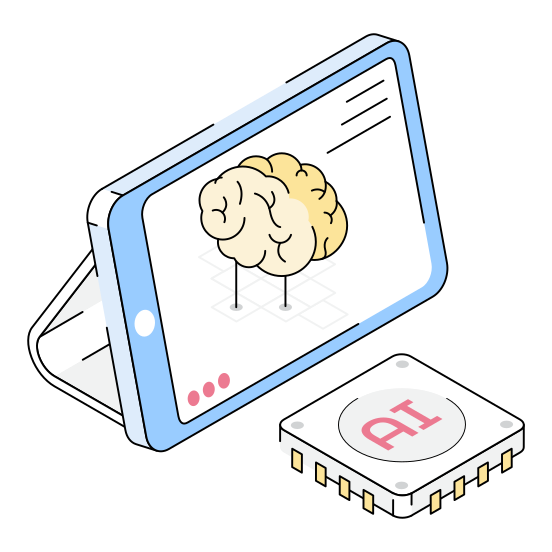 Thinking, Mind, Brain, Ai, Ml illustration