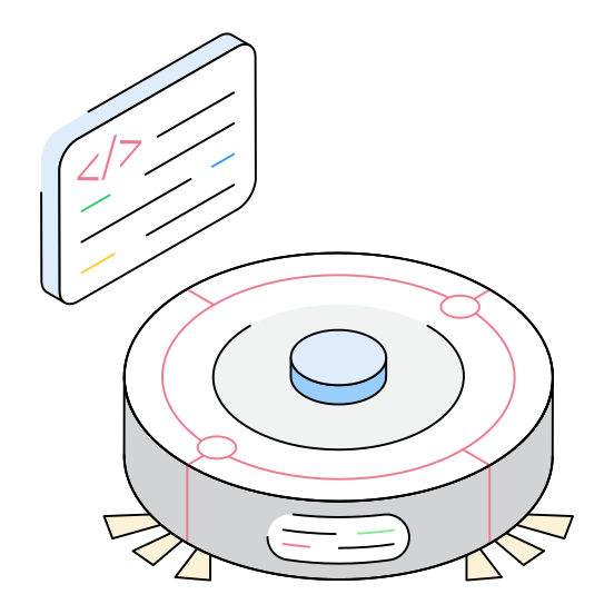 Vacuum, Device, Robot, Ai, Ml illustration