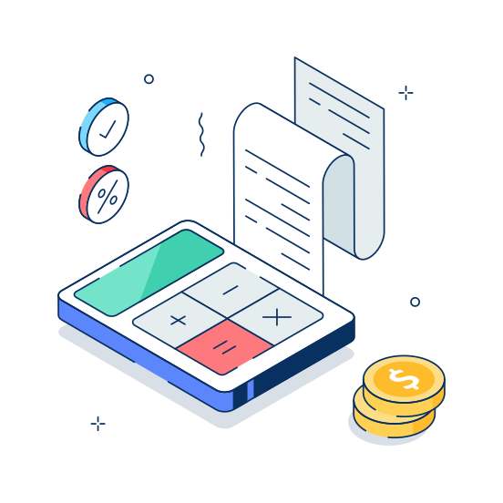 Accounting, Financial, Calculation, Budgeting, Business, Ecommerce, illustration