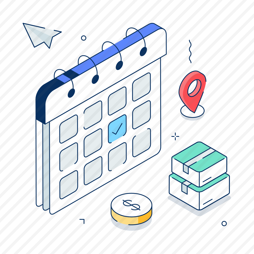 Delivery, Schedule, Planning, Logistics, Calendar, Project, Management, preview