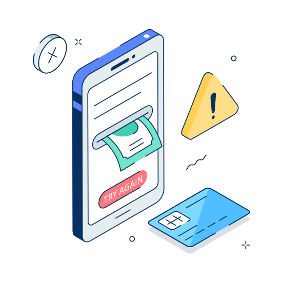Payment, Error, Issue, Alert, Online, Digital, Virtual, illustration