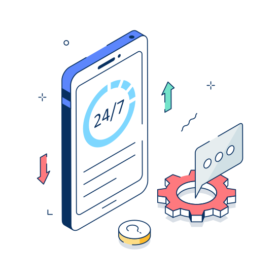 Service, Customer, Mobile, Support, Accessibility, Communication, illustration