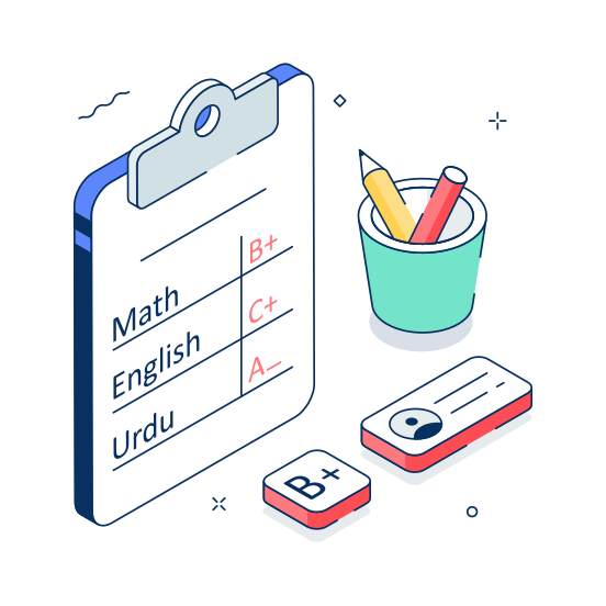 Academic, Grading, Student, Report, Education illustration