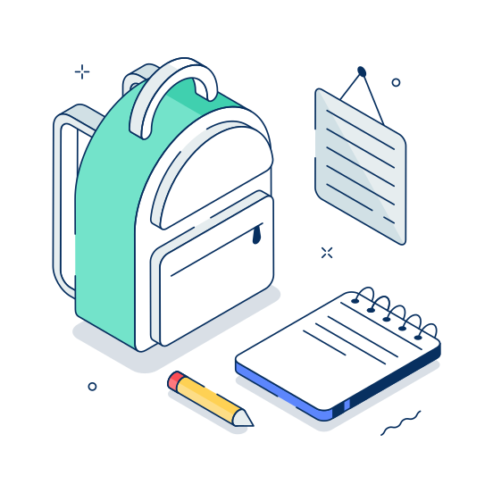 Classwork, Study, Learning, School, Education illustration