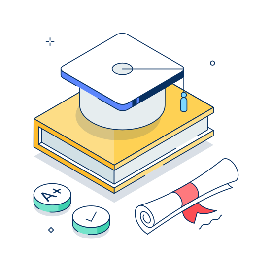 Graduation, Student, Success,diploma, Achievement illustration