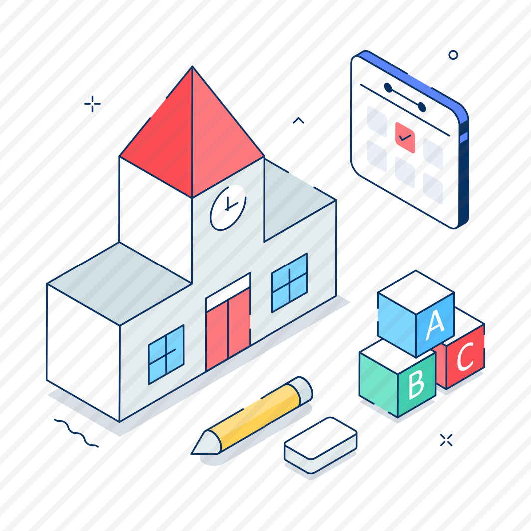 School, Building, Kindergarten, Preschool, Schedule preview