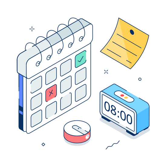 School, Education, Timetable, Calendar, Education illustration