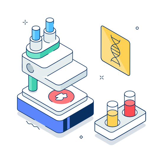 Science, Lab, Laboratory, Biology, Chemistry illustration