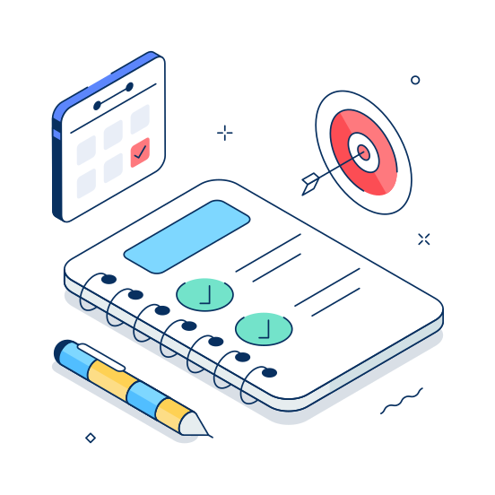 Student, Daily Task, Planner, To Do, List illustration