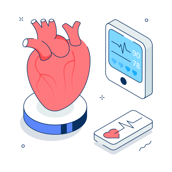 Heart, Health, Cardiology, Cardiovascular, Test illustration