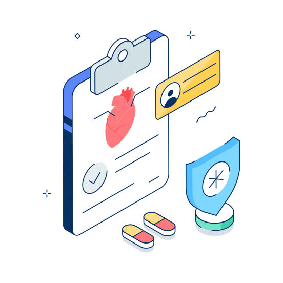 Heart, Report, Health, Medical, Healthcare illustration