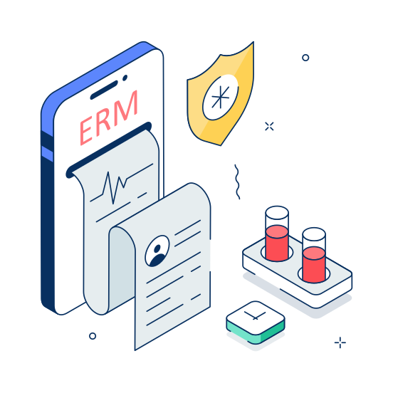 Medical, Record, Erm, Healthcare, Data illustration