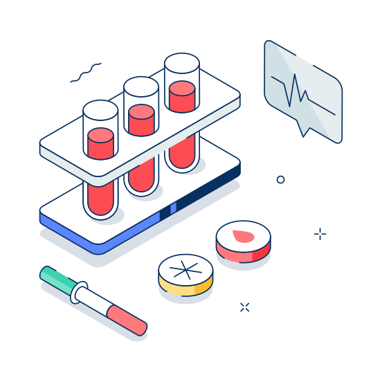 Medical, Test, Laboratory, Healthcare, Research illustration