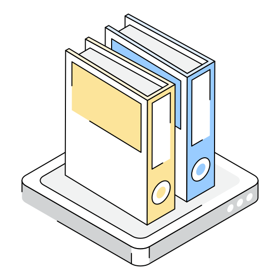 Binders, Files, Record, Document, Archives illustration