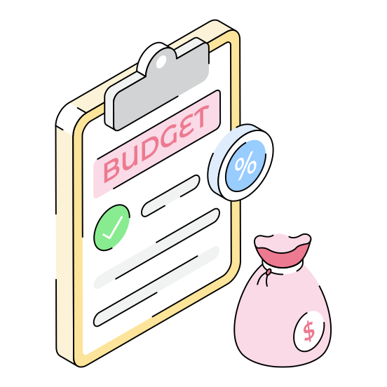 Budget, Estimate, Calculation, Report, Finance illustration