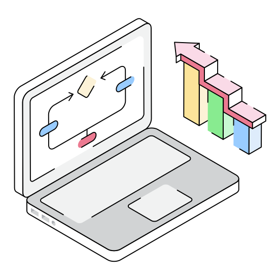 Business, Workflow, Flowchart, Algorithm, Scheme illustration