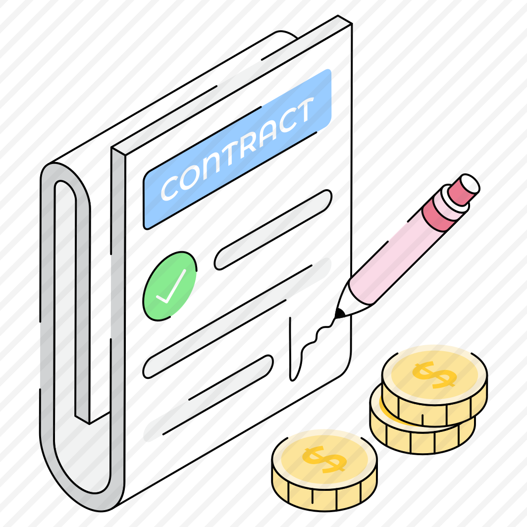 Contract, Agreement, Deed, Signature, Document preview