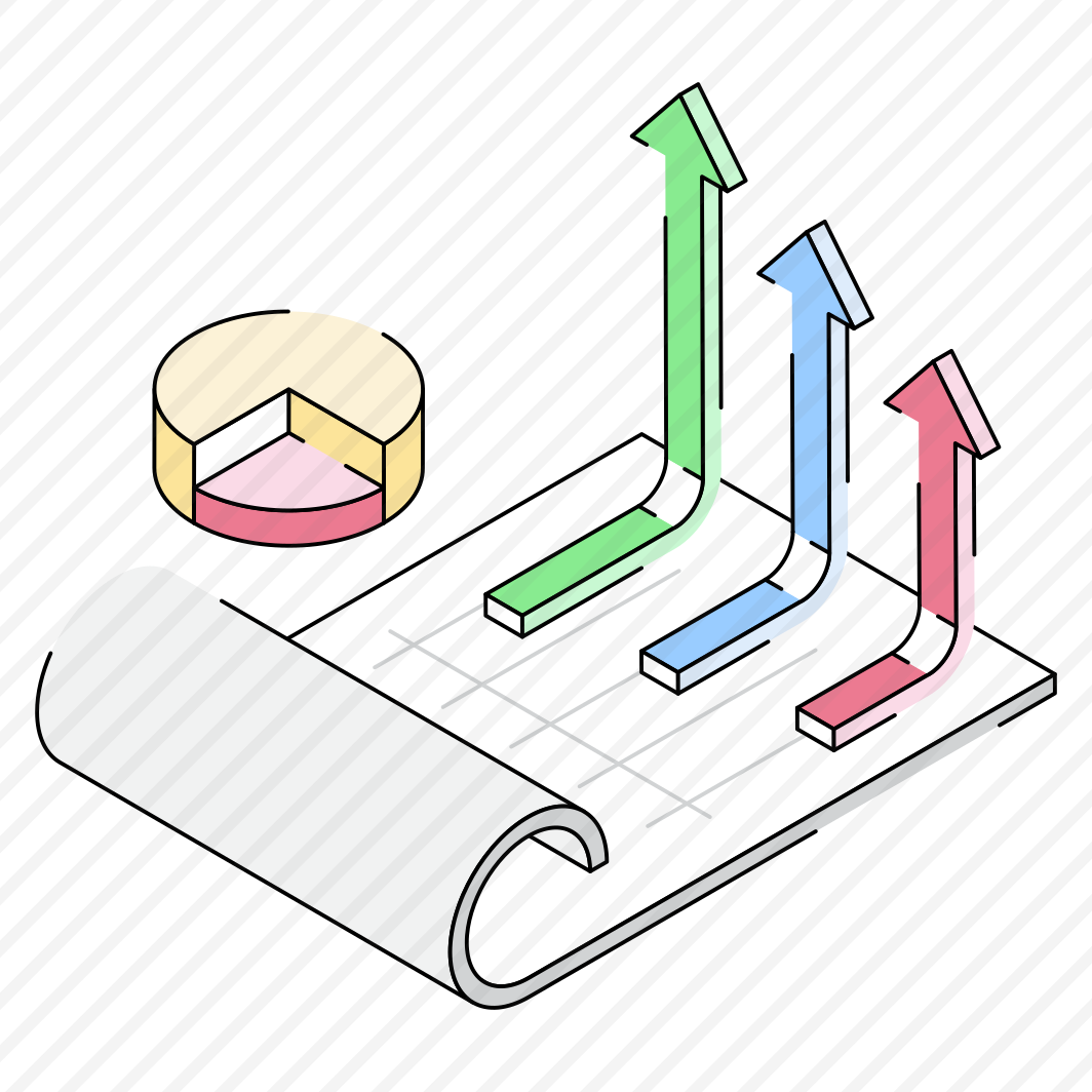 Growth, Profit, Revenue, Pie, Document preview