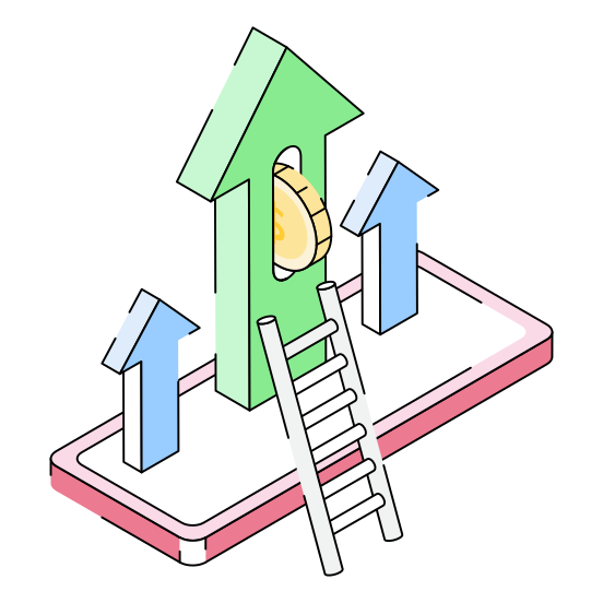 Increase, Gain, Profit, Revenue, Money illustration