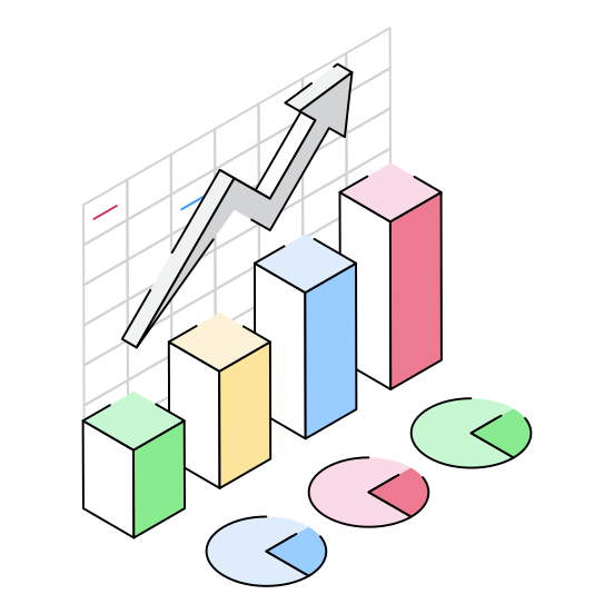 Increase, Profit, Growth, Revenue, Arrow illustration