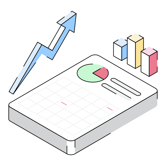 Report, Analytics, Statistics, Infographics, Document illustration