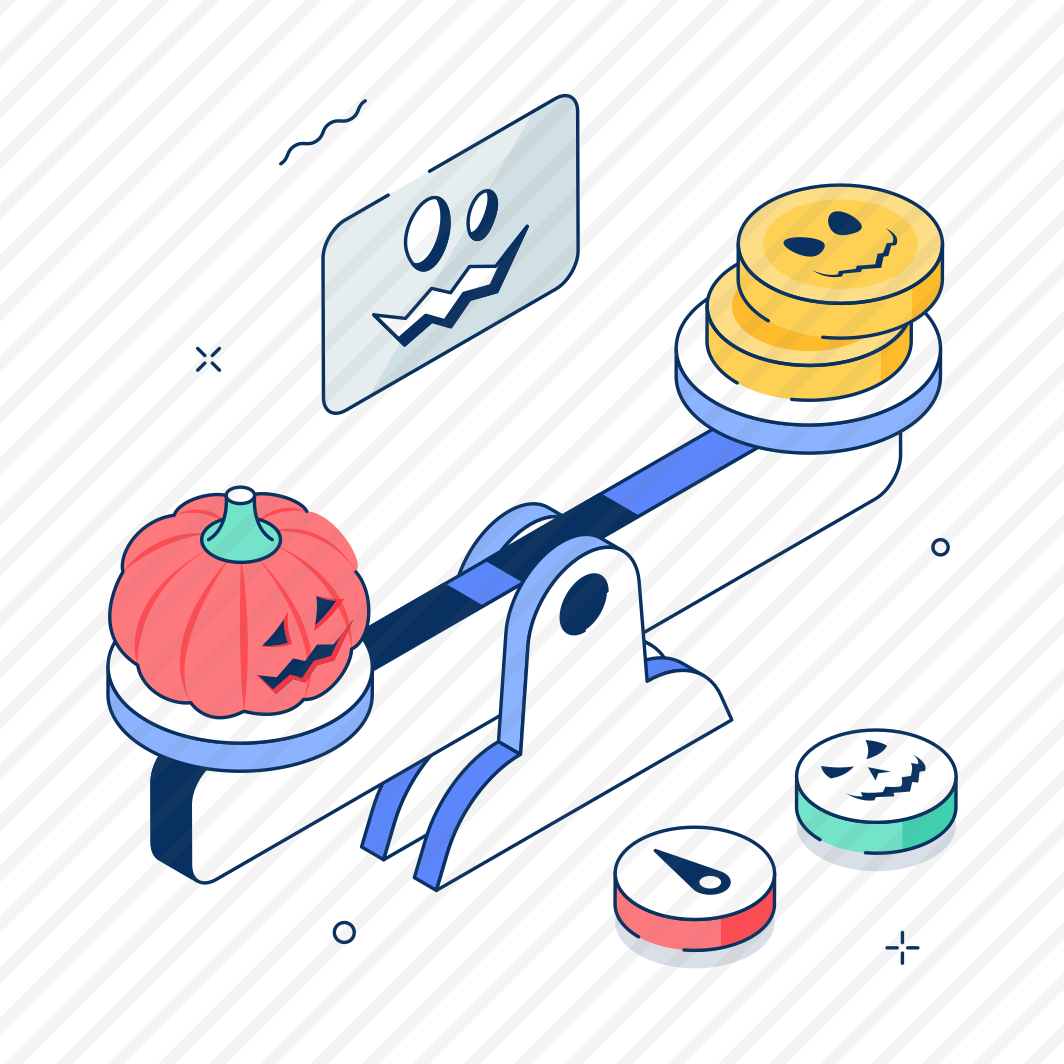 Balance, Scale, Halloween, Pumpkin, Lantern, Cookies, Spooky preview