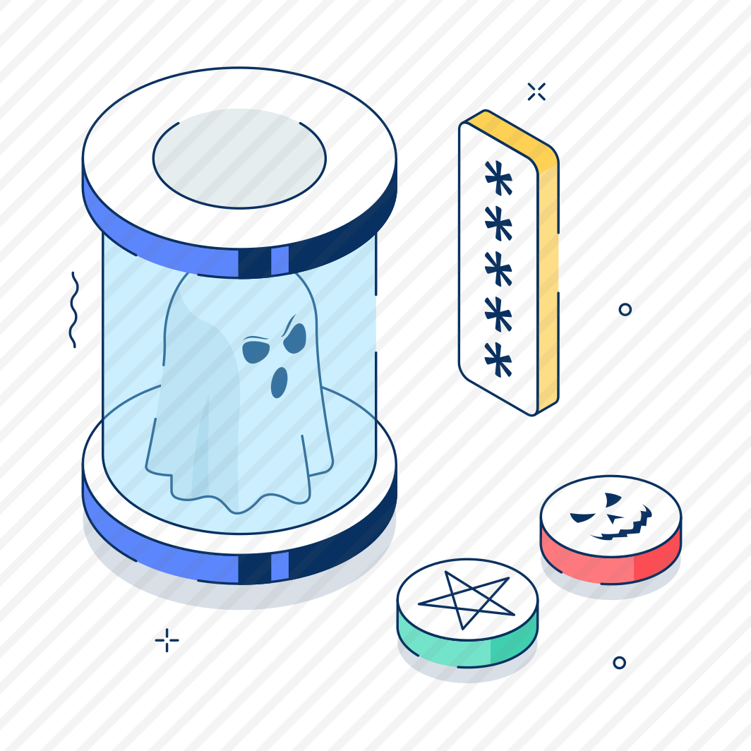 Ghost, Vault, Spooky, Monster, Phantom, Container, Halloween preview